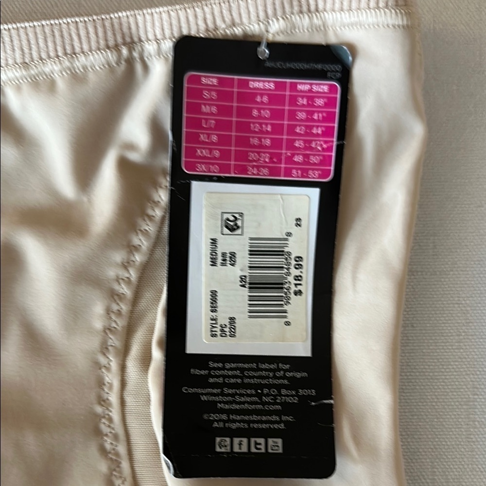 Maidenform Women's High-Waist Shapewear - Beige - Picture 3 of 4